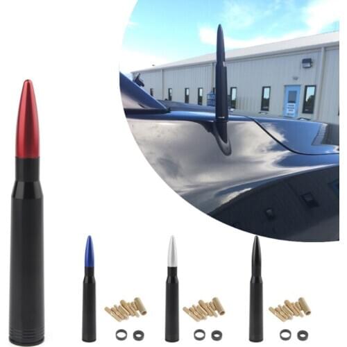 Vehicle Stubby Antenna Mast Bullet Car Truck Antenna Replacement With Screws For Fo-rd F Series F150 Raptor F250 F350 F450