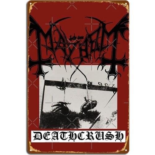 Deathcrush Metal Signs Cinema Living Room Club Bar personalized Wall Decor Tin sign Posters