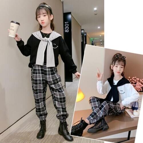 2020 Autumn Toddler Girls Clothes Long Sleeve Sweatshirt+Pants 2Pcs Kids Clothes Sport Suit Tracksuit For Girls Clothing Sets