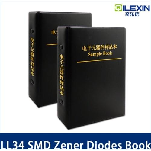 LL34 1/2W 2.4v-30v SMD Zener Diode Book 27 Values Package Assorted Kit 0.5W eries Sample Book commonly used Sample Kit