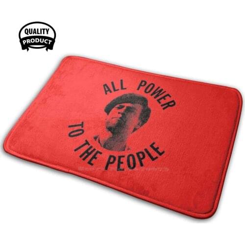 Huey P. Newton - All Power To The People Soft Interesting Room Goods Rug Carpet Dr Huey Percy Newton African American Political