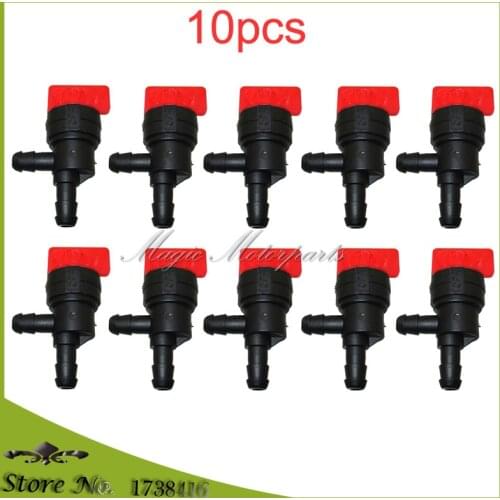 10x 90 Degree 1/4" Gas Fuel Shut Off Cut Off Valve Petcock For Tecumseh 35857 Briggs Stratton 494769 697944 698181 698180 692586