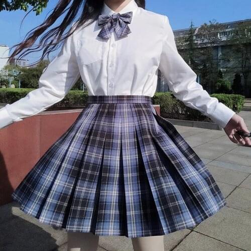 Summer JK Women Plaid Skirts Harajuku Gothic High Waist Kawaii Pleated Skirt Japan Sweet Girls Dance Plaid Mini Skirts Women Y2k