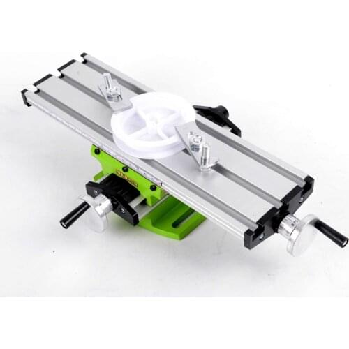 Miniature miniature multifunctional cross worktable slide drilling machine milling machine support bench drilling installation