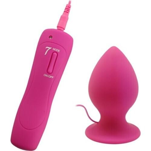 Male Anal Butt Plug Vibrator Prostate Massager for Men 7 Frequency Vibration Silicone Stimulator Erotic Sex Shop Tools for Adult