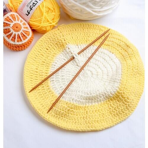 Knitting Needles Set Bamboo Circular Double Point Weaving Needles Smooth Kits