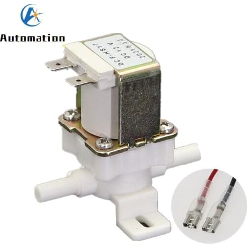 Plastic electromagnetic valve,12VDC 1/4" (6mm) solenoid valve,for drink water, air, Quick connect
