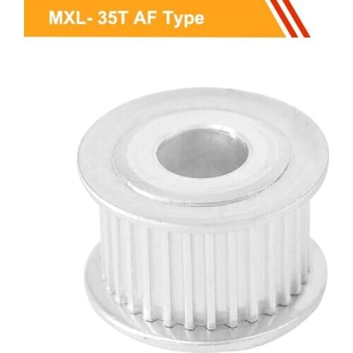 MXL 35T Toothed Pulley Wheel 7mm/11mm Belt Width MXL Type Timing Pulley 6/6.35/7/8/10/12mm Bore Motor Belt Pulley