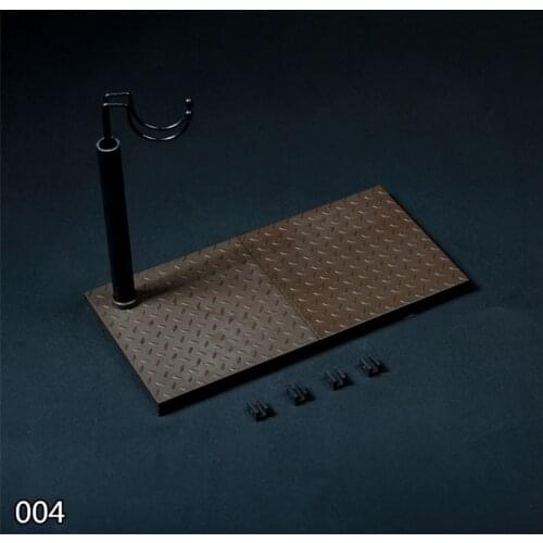 1/6 Stand Figure Body Black Display Stand Holder Fixed Steel color ABS plate Scene platform For 1/6 Action Figure Accessories