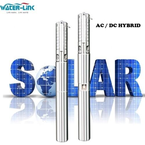 4 inch 100m deep well solar water pump dc solar submersible pump price