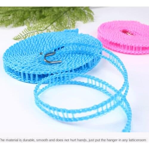 Portable anti-skid windproof clothesline fence-type clothesline drying quilt rope clothesline outdoor travel clothesline