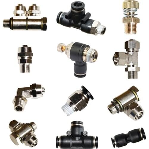 Tyre Disassembly and Assembly Tyre Grilling Machine Accessories Tyre Changer Quick-plugging Joint Straight Elbow Tee