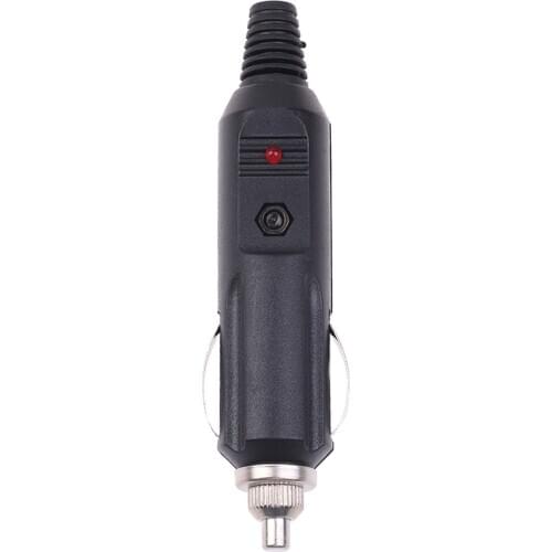 1pc 12V 24V 10A Car Accessory Male Cigarette Lighter Socket Converter Plug Plastic And Metal