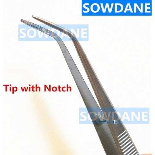 Dental Cotton Dressing Forceps College Tweezers serrated Tip Dental Oral Examination Tool Dental Teeth Cleaning Tweezer