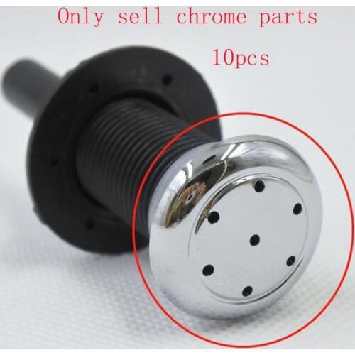 Bathtub air jet, 10/pcs chrome section,Does not contain black plastic base
