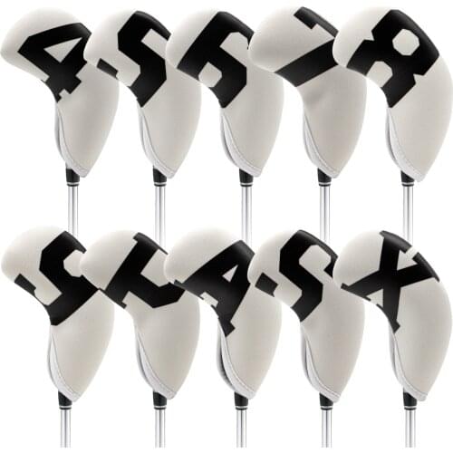 Waterproof Neoprene Golf Club Iron Cover Golf Iron Head Covers Golf Club Iron Headovers 10pcs/set