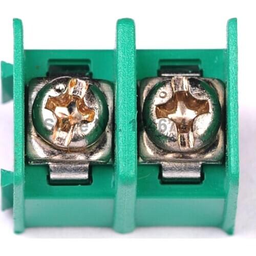 10PCS KF7.62-2P Green KF7.62 2Pin 7.62mm Straight Pin Barrier Terminal Block ROHS KF7620