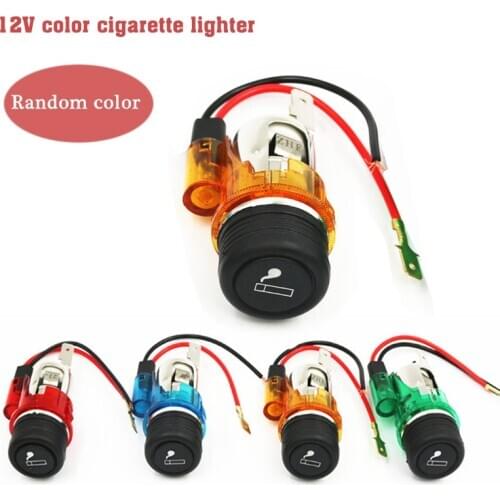12 V LED Cigarette Lighter Socket For Car Auto Motorcycle Power Socket Charger Accessories Car Cigarette Lighter Outlet Plug