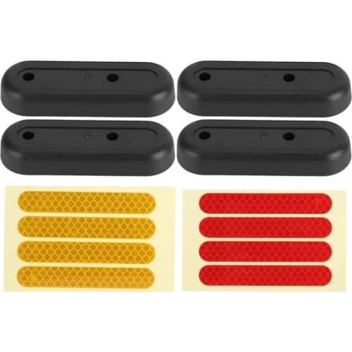 2 Pcs Decorative Shells+ 4 Pcs Reflective Sticker for G30 Max Ninebot Scooter Decorative Cover Protective Plastic Accessories
