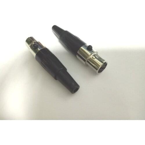 2pcs Mini 6 PIN MINI XLR IN-LINE Female Jack connector New