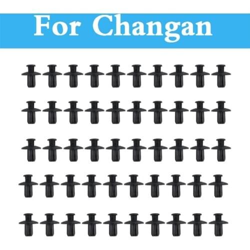 50Pcs 8MM Plastic Rivets Expansion Fastener For Bumper Fender car Clip For CS35 Changan CS75 Benni Eado Raeton Z-Shine