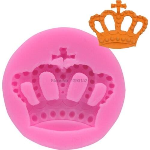 500pcs Gadgets-Princess Crown silicone rubber moldFondant Cake Mold Handmade Dessert Baking Cakes Decorated Cookies Tool