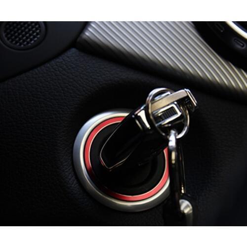VCiiC Aluminum Engine Start Car Ignition Switch Cover Ring For Mercedes Benz AMG A/ B/ C/ GLK/ ML/ GL/ CLA / GLA / CLS Series