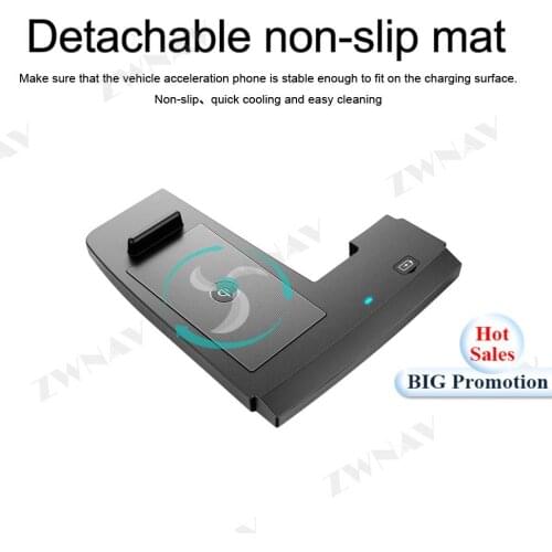 QI Car Wireless Charger Quick Charge For Ford Edge 2018 for Iphone XR XS 11 Pro for Huawei P30 Pro Infrared Sensor Phone Holder