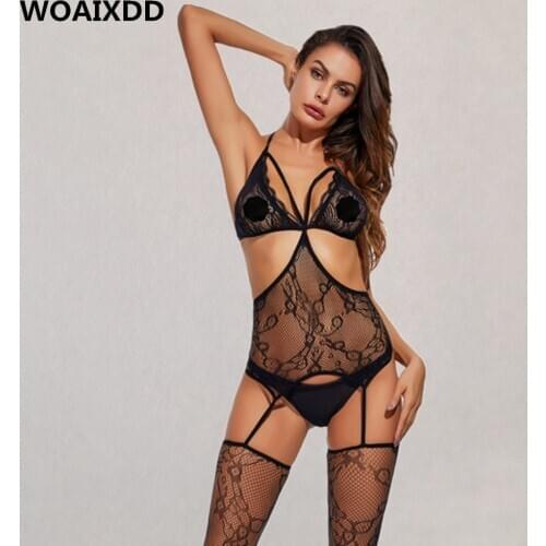 Bondage Lingerie Women Sexy Hot Erotic Body Stockings Erotic Plus Size Sexy Lingerie Porno Costumes Babydoll Underwear Clubwear