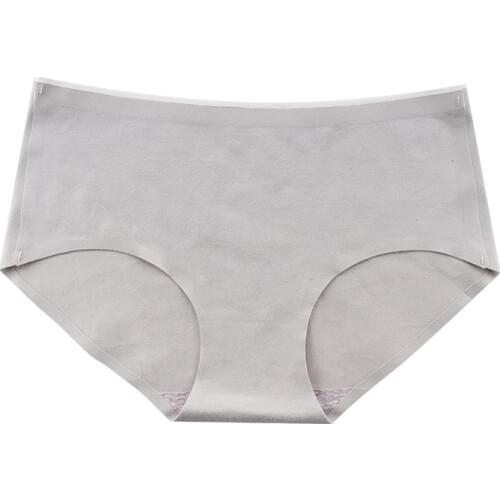 Seamless Cotton Panties Mid-Rise Intimates Womens Briefs Antibacterial Thin Breathable Underwear