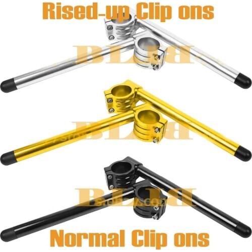 CNC 37mm regular clip-ons handlebars Lift handle bar Fork Tube One Pair Black/Gold/Silver Motorcycle Handbar Clip Ons Clipon