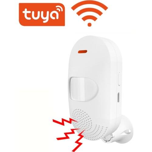 TUYA Wifi PIR Motion Sensor Alarm Built-in buzzer USB/battery two power supply methods for Home Automation Home Alarm Systen