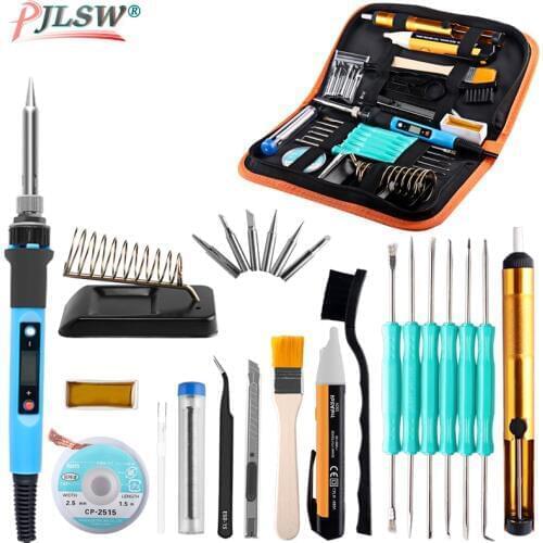 US EU 60W/80W Electric soldering iron temperature adjustable 220V 110V LCD Display Welding Solder iron rework station Tools