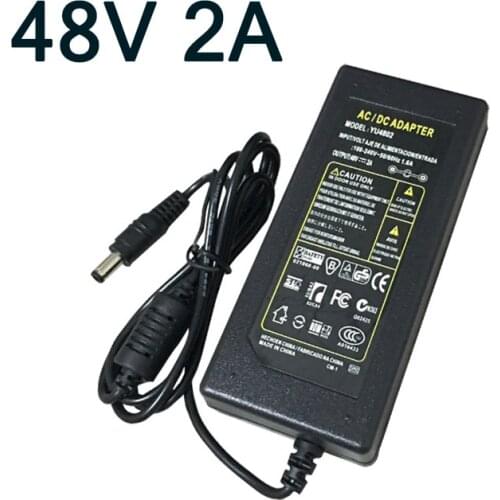 Article 48 v 2a switching power supply LED lamp 48v 2a 2000ma power adapter 48v2a router 96W 48 V Volt 2A Free shipping