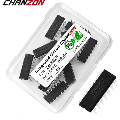 10PCS/LOT SN74LS32N DIP14 SN74LS32 74LS32N 74LS32 DIP Integrated Circuit Cmos Inverter Semiconductor New IC Original In Stock