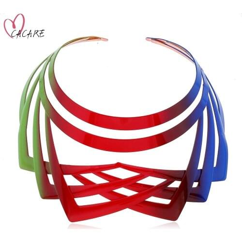 Fashion Necklace Women Chocker Torques Trendy Necklaces Statement Women Chain Collar F1199 CACARE
