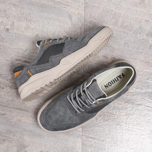 Shoe male men mens casual boots sports leisure outdoor shoes leather Casual fashion Mens black mens footwear causal sneakers