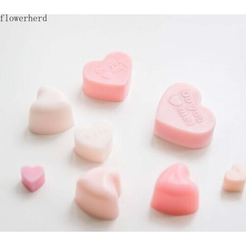 3D Heart Silicone Mold Food Grade Fondant Cake Mold DIY Soap Mold Soap Making Kit Epoxy Resin Molds Candle Mold Kitchen Tools