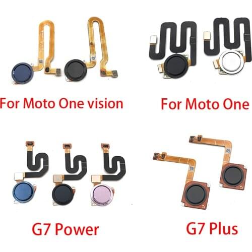 New Fingerprint Sensor Home Return Key Menu Button Flex Ribbon Cable For Motorola Moto G7 Plus / G7 G8 Power / One Vision