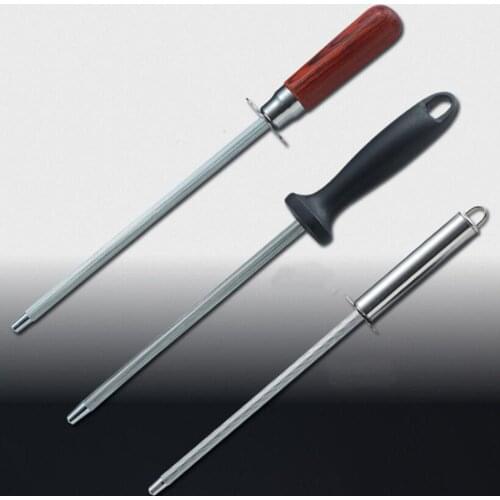 New Professional Chef Knife Sharpener Rod Diamond Sharpening Stick Honing Steel For Kitchen Knife And Stainless Steel Knives