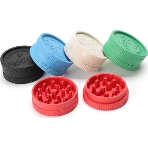 Wholesale New Plant Fiber Biodegradable Grinder 2 Layers 55mm Fast Teeth Herb Grinder Smoking Tool Gadgets For Men Gift