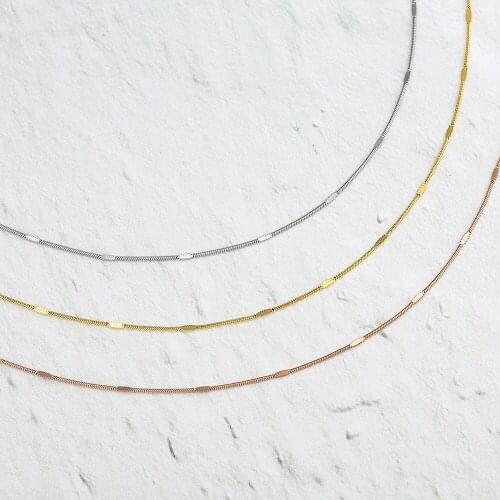 Wholesale Stainless Steel KANANI Choker Necklace luxury Woman SLEEK Snake Chain Necklace as Mothers Day Gift 10pcs/lot