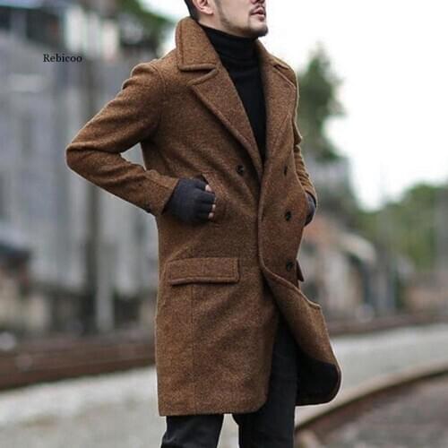 Rebicoo Mens Long Coats
