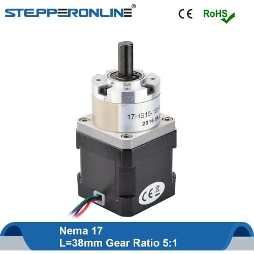 5:1 Planetary Gearbox Nema 17 Stepper Motor 42 Motor Extruder Nema17 Stepping Motor 1.68A L=38mm for 3D Printer