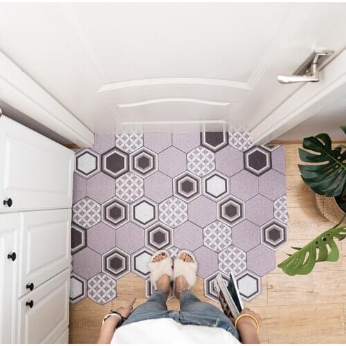 Nordic Doormat PVC Kitchen Mat Bathroom Mat Floor Mats Carpet Can Be Cut Can Be Customized Entrance Doormat Hallway Mats Carpet