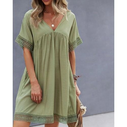 Tataria Green Summer Dresses
