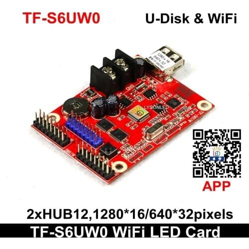 TF-S6UW0 LED Controller P10 Monochrome Scrolling Message Sign Card