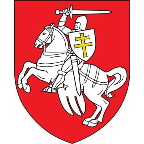 Waterproof Car Sticker National Flag National Emblem Coat of Arms of Belarus Decal Car Accessories PVC,19cm*15cm