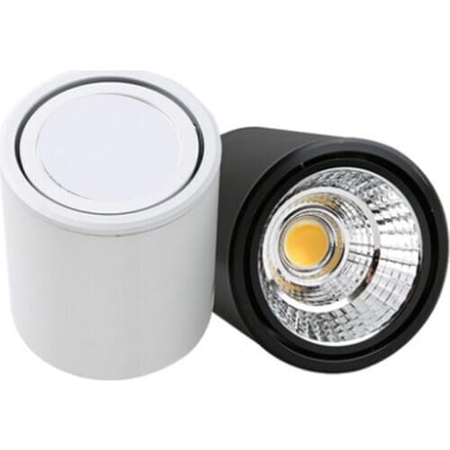 Rotating COB LED Ceiling light Surface mounted Cylinder Ceiling lamps 7W/10W/12W/15W/20W Bedroom Living room clothing store