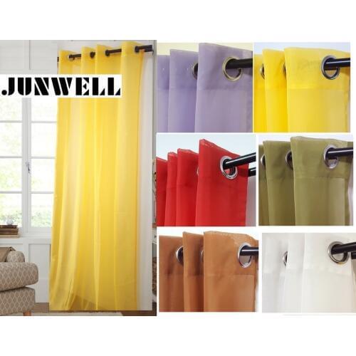 100% Polyester 4cm Diameter Grommet Top Eyelet Curtain Home Wave Living Room Balcony Voile Panel Customerized sizes available